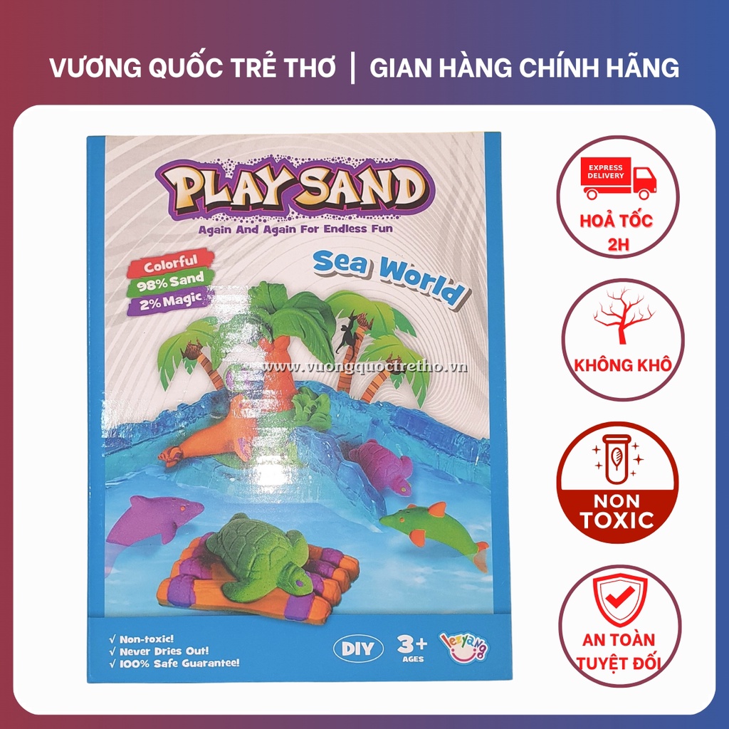 Cát Động Lực Chính Hãng Play Sand Vuongquoctretho, Đồ Chơi Vận Động An Toàn Cho Bé, Không Độc, Không Khô
