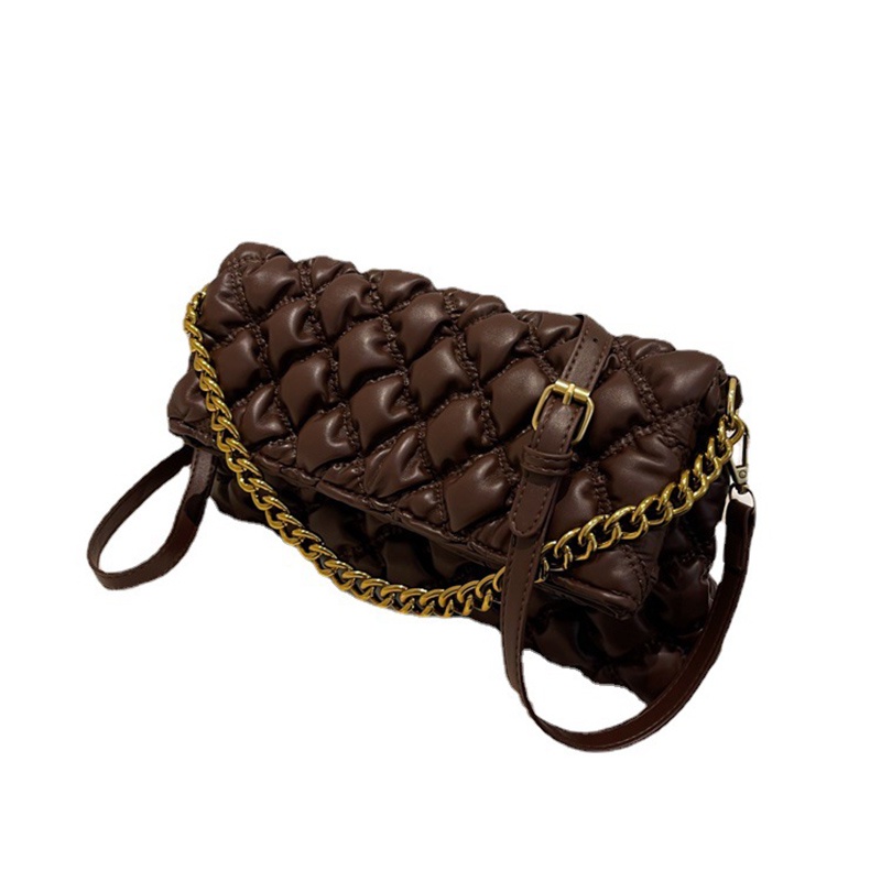 Túi đeo chéo IELGY mềm đính kim cương phong cách Hàn Quốc thời trang cho nữ