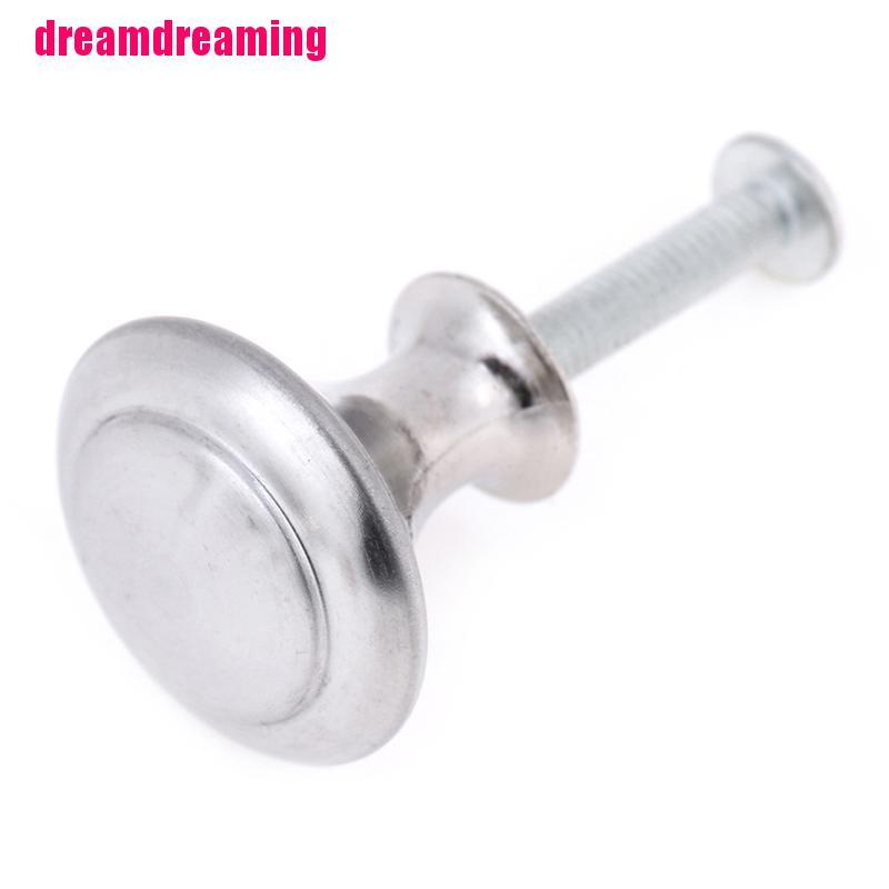 Set 10 tay nắm và 10 ốc vít hình tròn bằng thép không gỉ thay thế cho ngăn kéo
