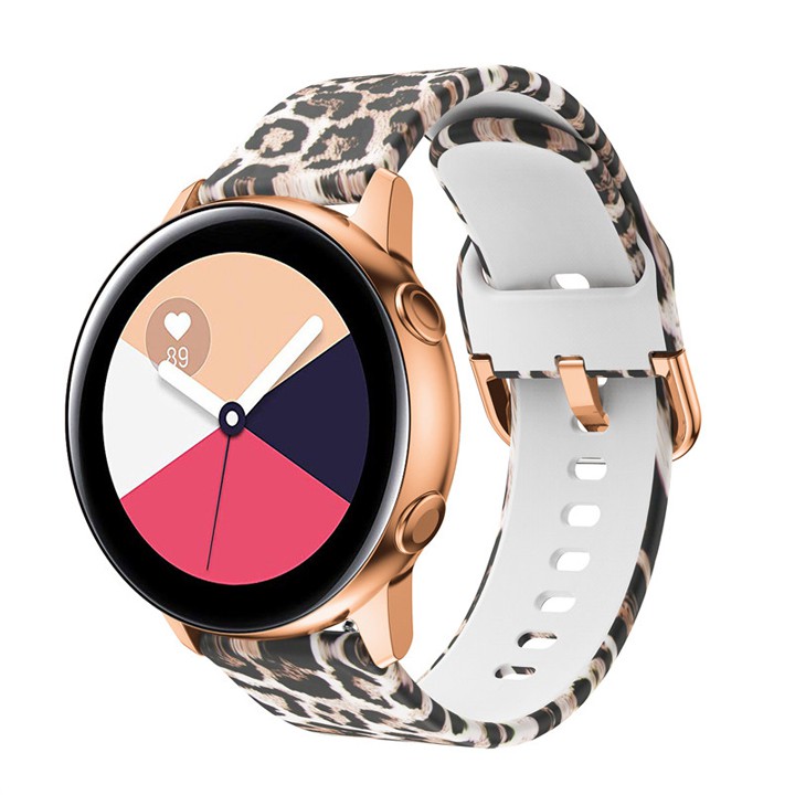 Dây đeo Silicon họa tiết đẹp Samsung Galaxy Watch Active 2