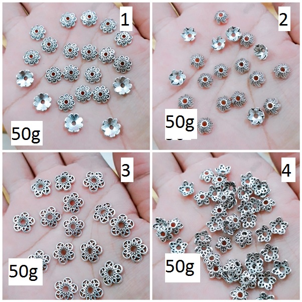 Charm xỏ hạt , charm ôm hạt đá phong thủy : 50 gram = 25k / 1 gói