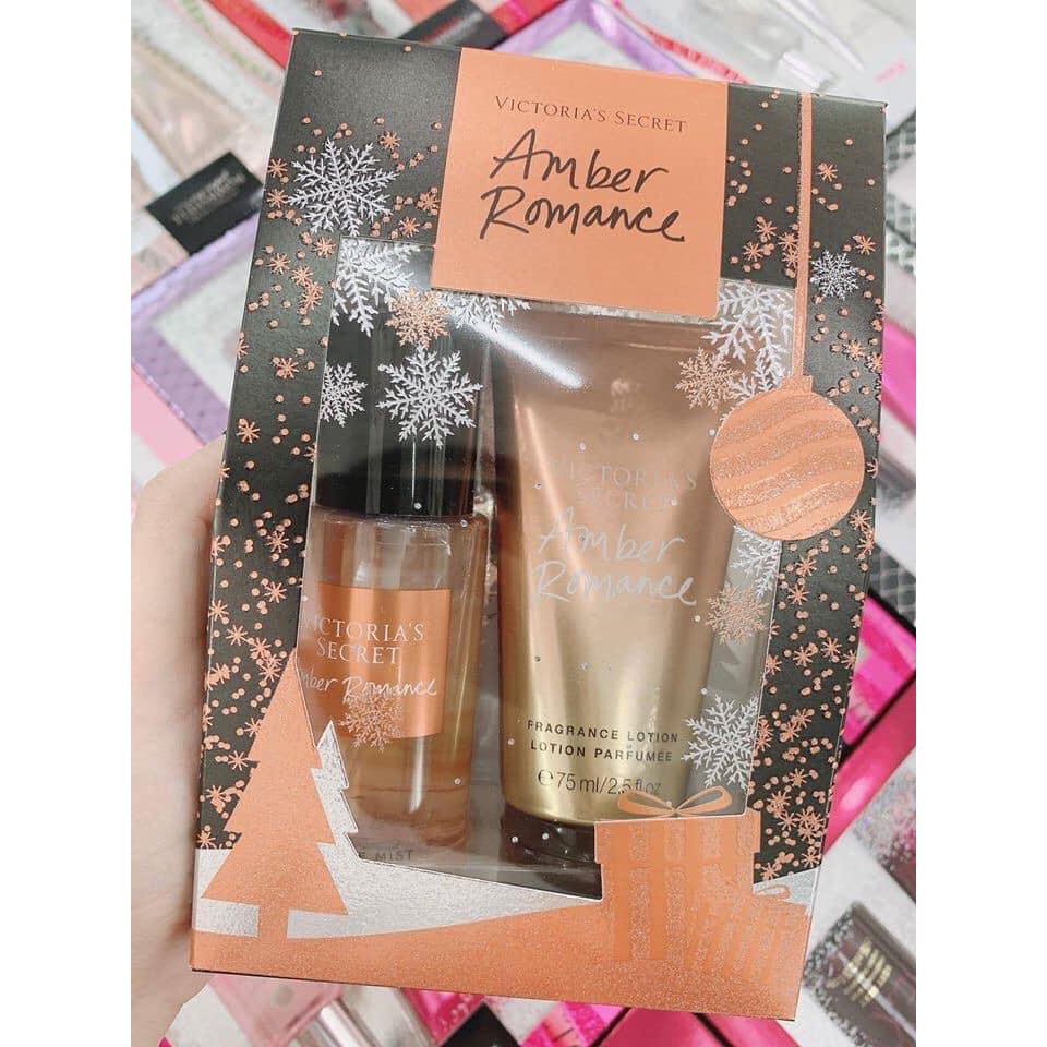Set Xịt Thơm và Dưỡng Thể VICTORIA'S SECRET AMBER Gift set Mist & Lotion Mini | BigBuy360 - bigbuy360.vn