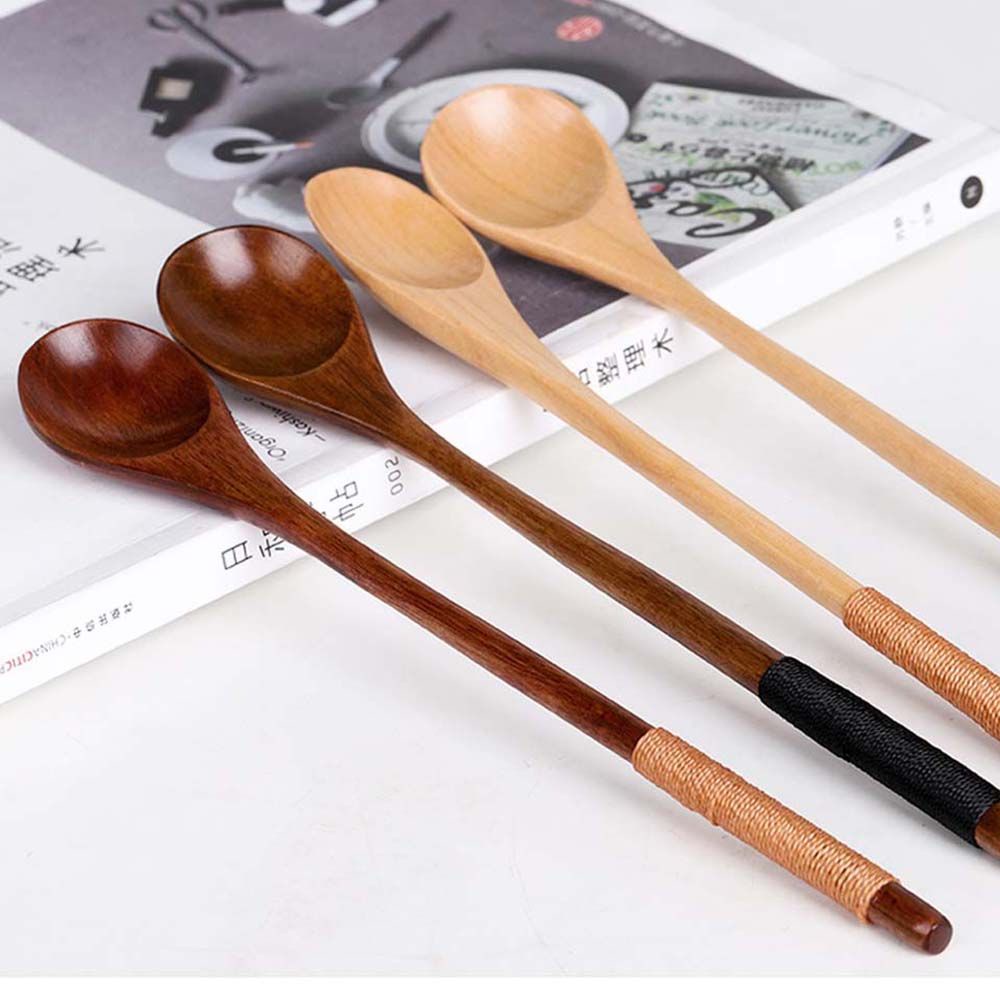Muỗng gỗ cán dài tiện lợi dùng trong nhà bếp