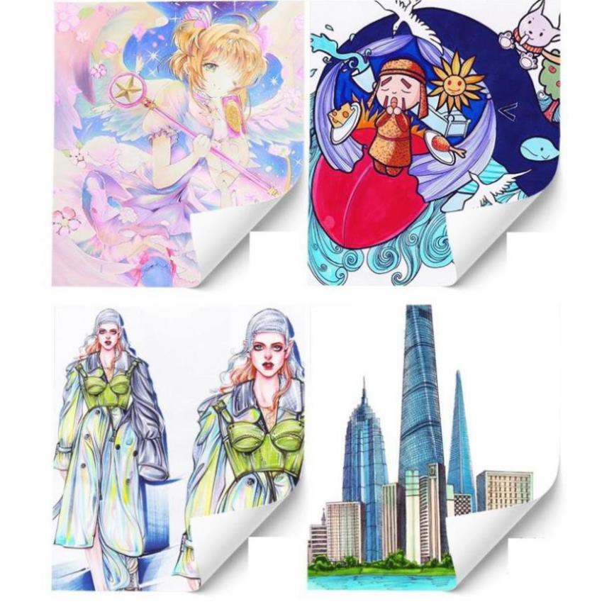 Bút vẽ, bút màu Marker TouchCool Túi Vải Bộ 30/60/80 màu, vẽ anime,chân dung,phong cảnh