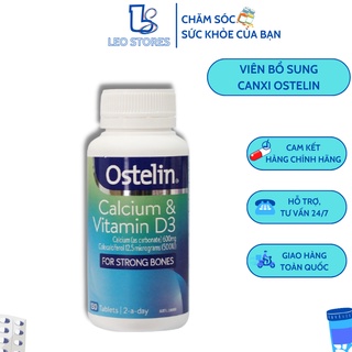 Viên bổ sung canxi và vitamin d3 ⚡ hàng chính hãng ⚡ viên bổ sung canxi ostelin calcium & vitamin d3 130 viên xuất xứ úc