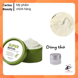 Mặt nạ đất sét Trà Xanh Some By Mi Super Matcha Pore Clean Clay Mask mini dùng thử