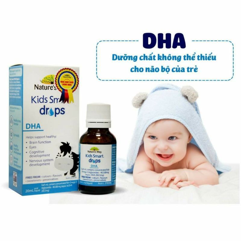 DHA cho bé Nature's Way Kids Smart Drops  20 ml