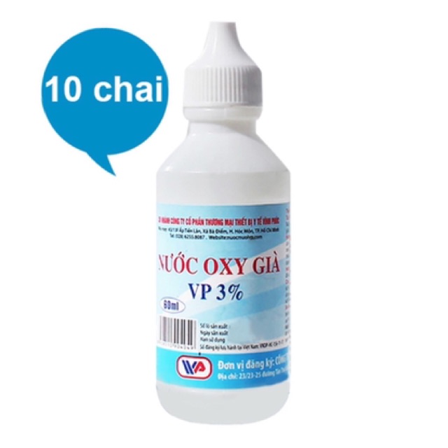 Nước Oxy Già VP 3% (Lốc 10 Chai)