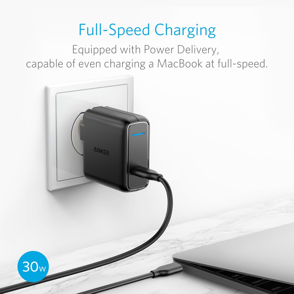 Sạc ANKER PowerPort Speed 1 USB-C, 30w - A2014