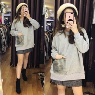 ÁO NỈ TÚI LÔNG