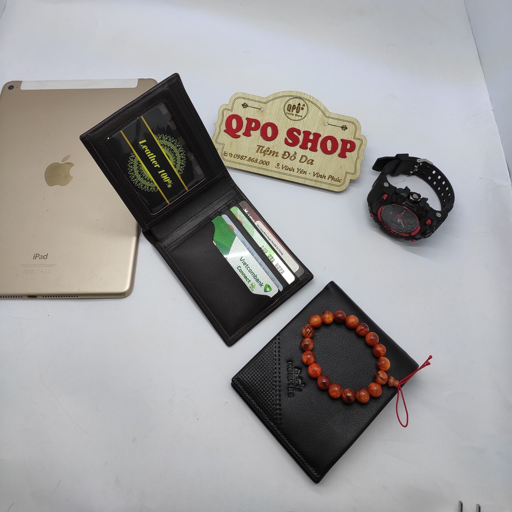 Ví Da Nam Full Box Da Bò Nappa Thật 100% Hàng Cao Cấp