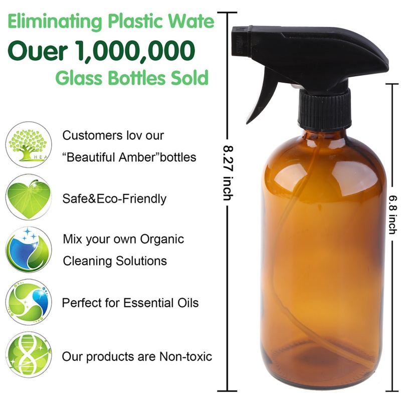 Bộ Bình Xịt Làm Sạch Da 500ml Có Thể Điều Chỉnh Tiện Dụng