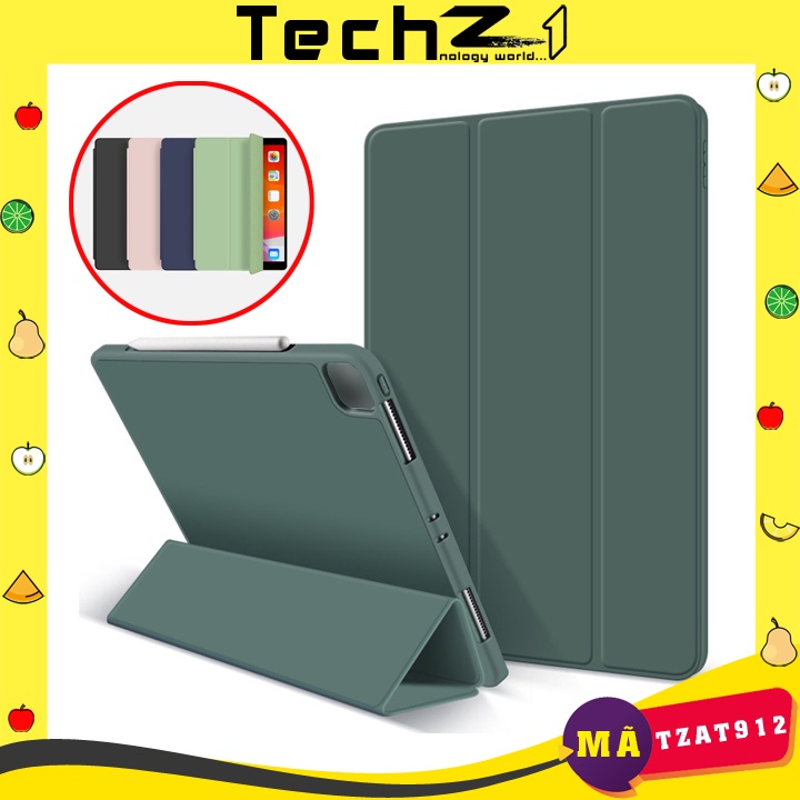 [CÓ KHE BÚT] Ốp Lưng Máy Tính Bảng mini/Air/Pro đủ dòng máy nắp gập chân đỡ tiện lợi - Mã TZAT912