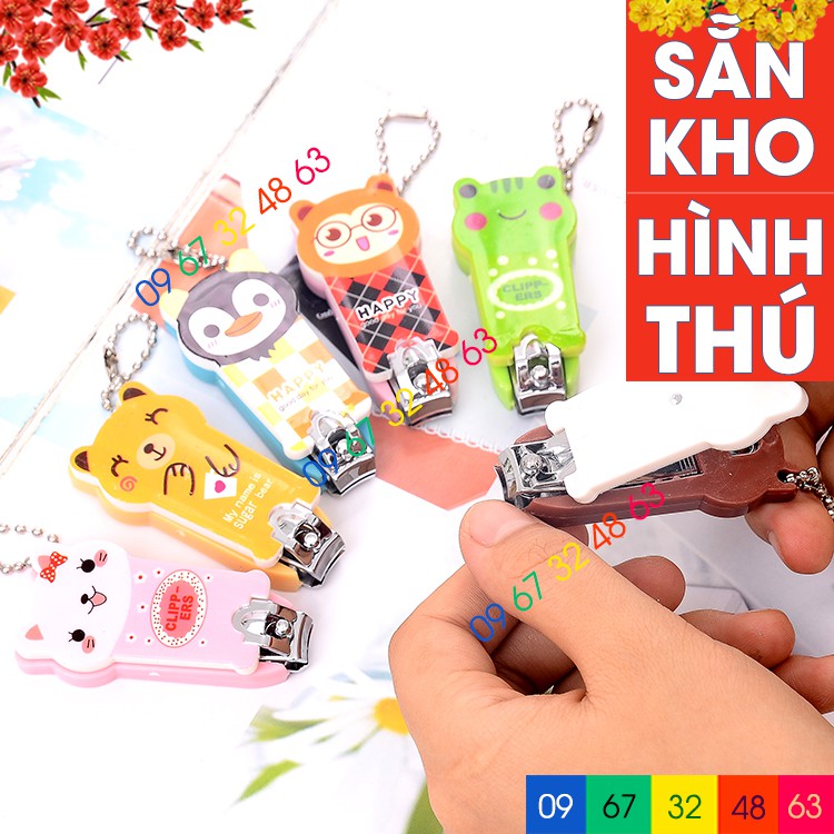 Bấm Móng Tay Hình Thú Có Móc Treo Ngộ Nghĩnh Dễ Thương