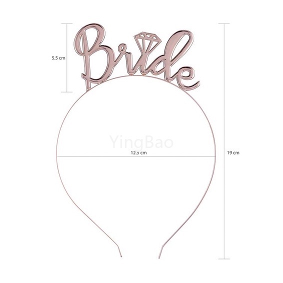 1 Bộ Hình Xăm Dán Bride To Be Satin Thắt Nơ Trang Trí Tiệc Cưới