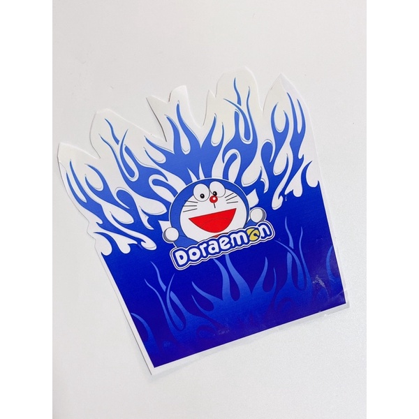Tem dán trang trí dè trước xe máy mẫu doremon và rồng, tem có thể cắt dán theo ý muốn