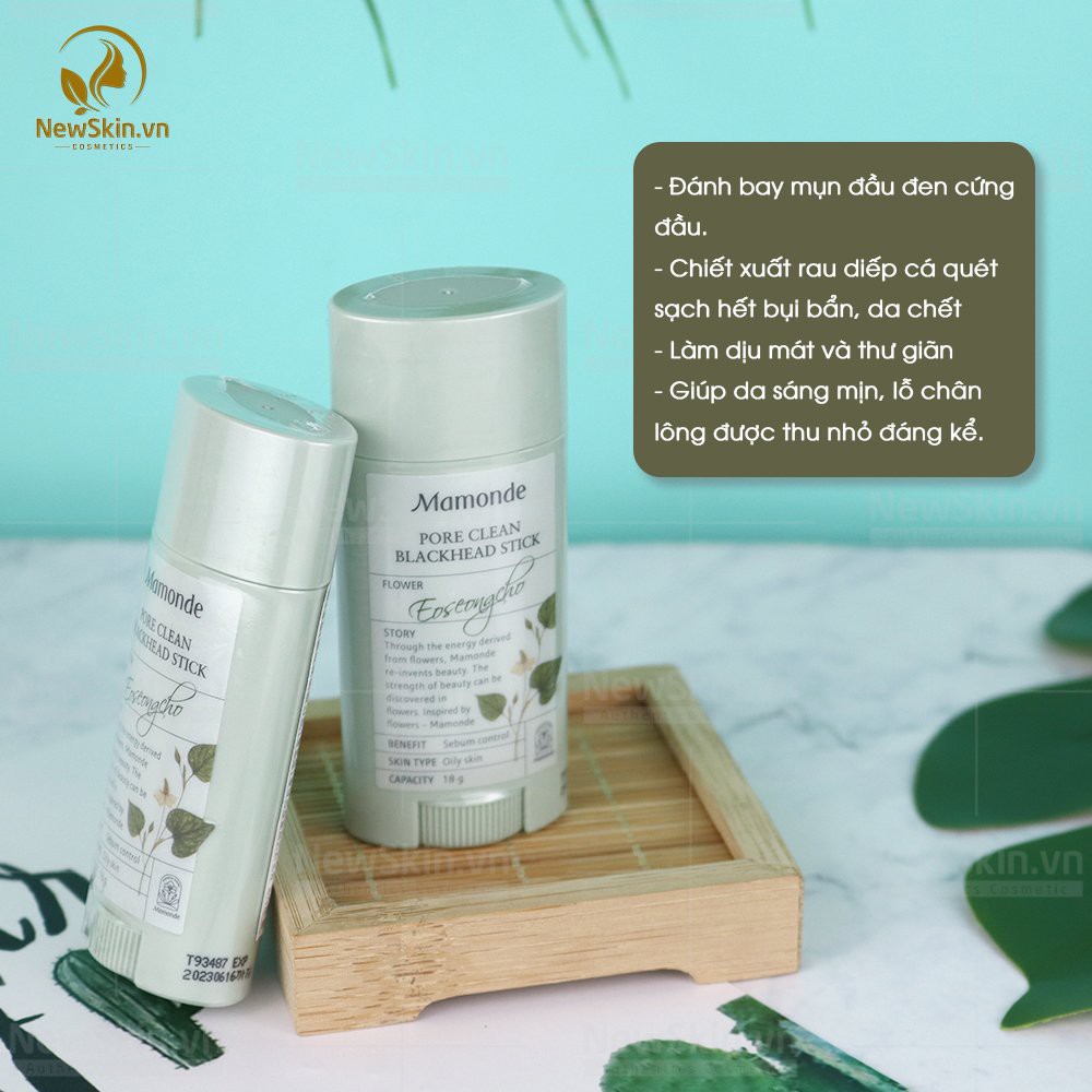 Thanh lăn mụn đầu đen Mamonde Pore Clean Blackhead Stick