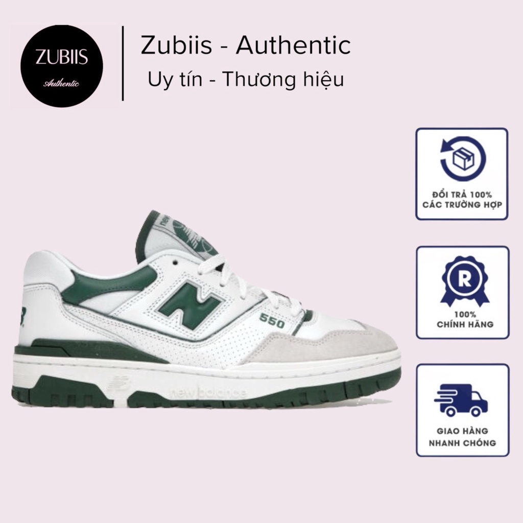 Giày New Balance 550 'White Green' BB550WT1, NB xanh lá bản SC BẢN NEW