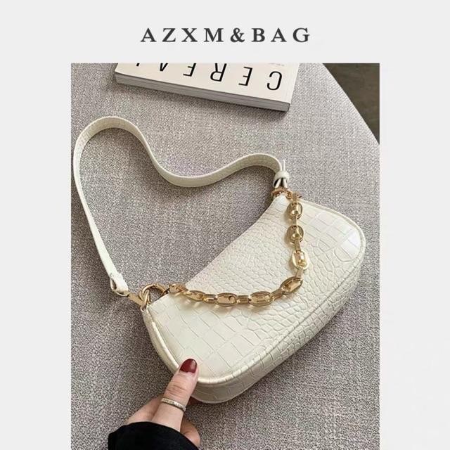 [Mã FAMAYWA2 giảm 10k đơn từ 50k] Túi Đeo Chéo Nữ ♥️FREESHIP♥️ Túi Kẹp Nách Xách Tay Nữ Da Vân Cá Xấu Dây Xích SPB 107 | BigBuy360 - bigbuy360.vn