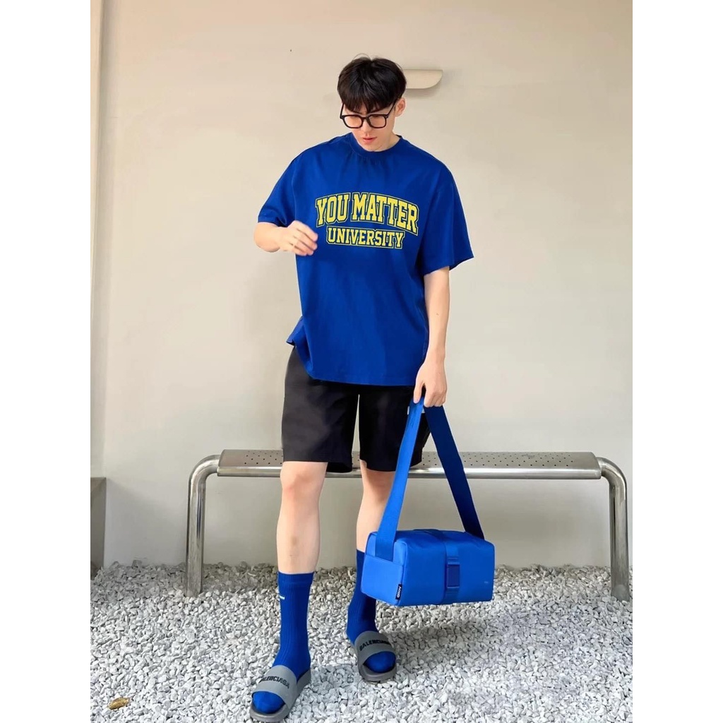 Áo thun You Matter Xanh Coban - vải cotton cao cấp 4 chiều unisex nam nữ hottrend