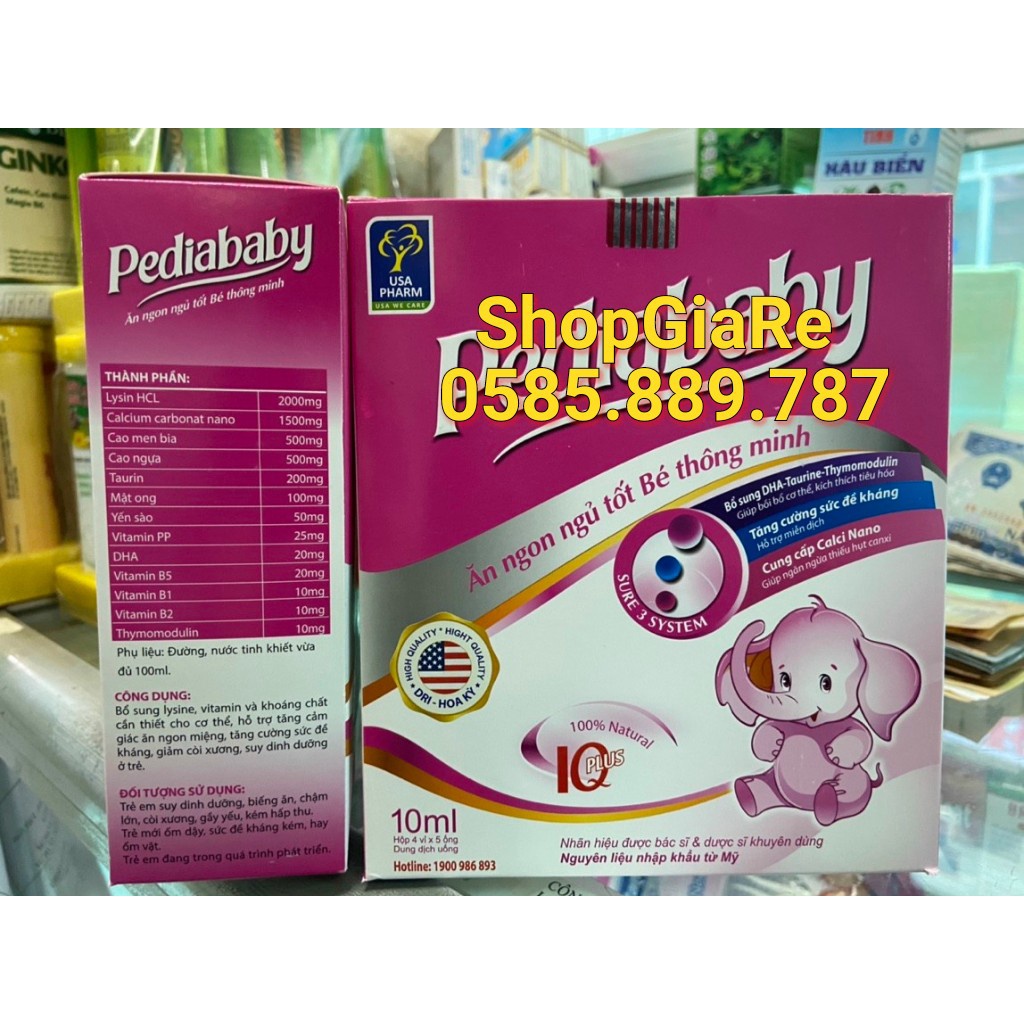 Pediababy ăn ngon ngủ tốt giúp bé ăn ngon ngủ tốt bé thông minh, hỗ trợ bé kén ăn, ngủ không ngon giấc pedia baby