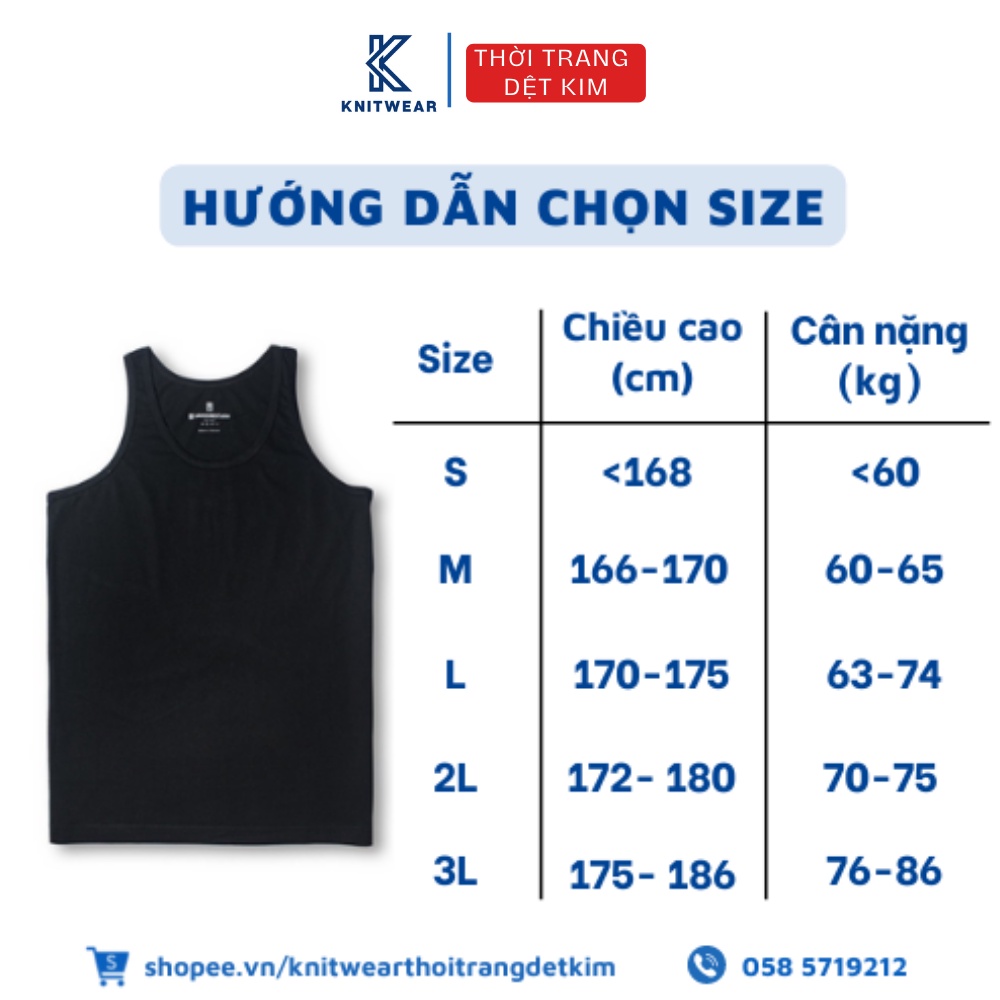 Áo ba lỗ may ô HANOSIMEX cotton cao cấp thoáng mát, thấm hút mồ hôi- Hàng chính hãng Việt Nam chất lượng cao