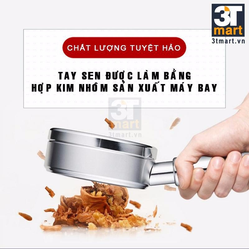 bộ 3 sản phẩm : củ sen tắm nóng lạnh + dây sen inox +bát sen tăng áp