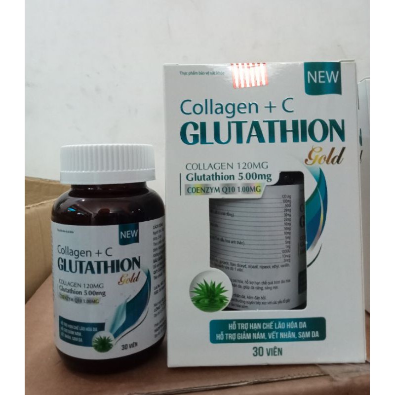 Collagen + C Glutathion Gold cung cấp độ ẩm cho da, làm đẹp da sáng da nám da vàng da chống lão hoá da | BigBuy360 - bigbuy360.vn