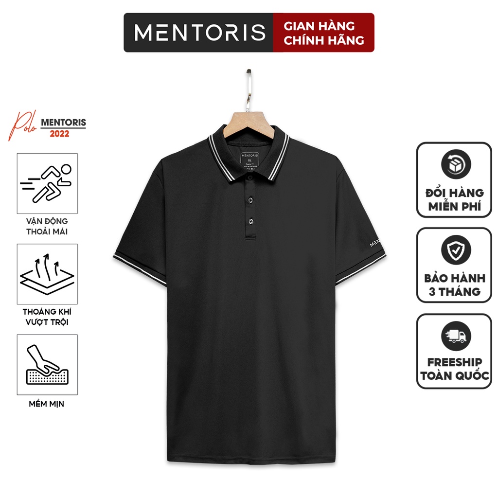 Áo polo nam cổ bẻ MENTORIS thun basic ngắn tay vải cotton cao cấp phong cách trẻ trung chuẩn form nhiều màu MPPL02