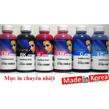 .MỰC IN CHUYỂN NHIỆT INKTEC 100ML CHÍNH HÃNG HÀN QUỐC