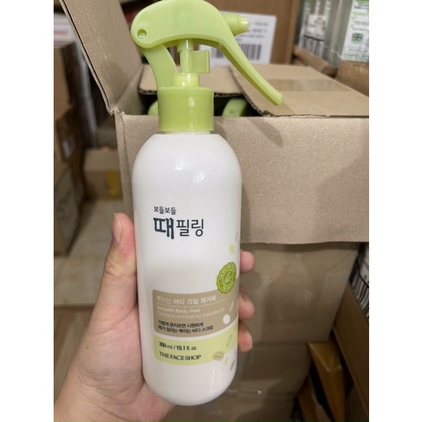 Tẩy da chết body dạng xịt The Face Shop Smooth Body Peel 300ml