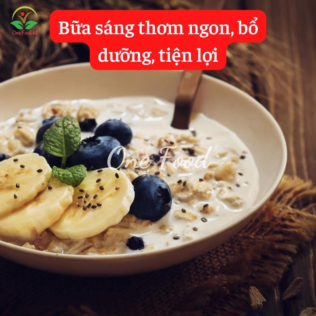 Yến Mạch Nướng Vị Giảm Cân Ăn Liền, Yến Mạch Ăn Kiêng Cán Dẹt Vị Matcha, Mật Ong, Phô Mai, Sôcôla Onefood68