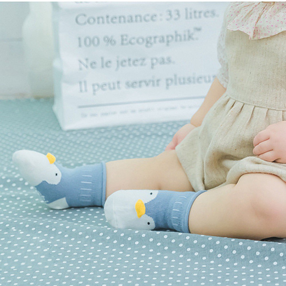 Tất Cotton Chống Trượt Họa Tiết Hoạt Hình Đáng Yêu Dành Cho Bé Từ 0 - 3 Tuổi