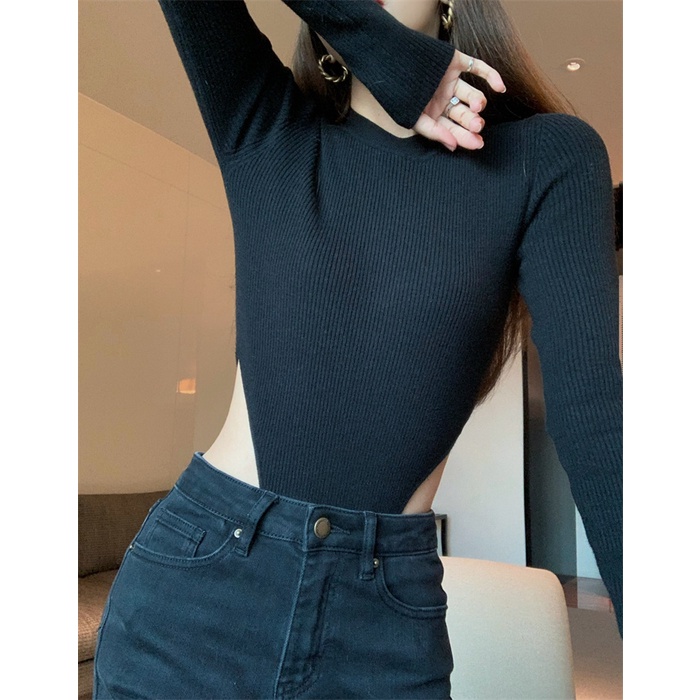 Áo Dệt Kim Dáng Ôm Gợi Cảm Thời Trang Mùa Thu Mới