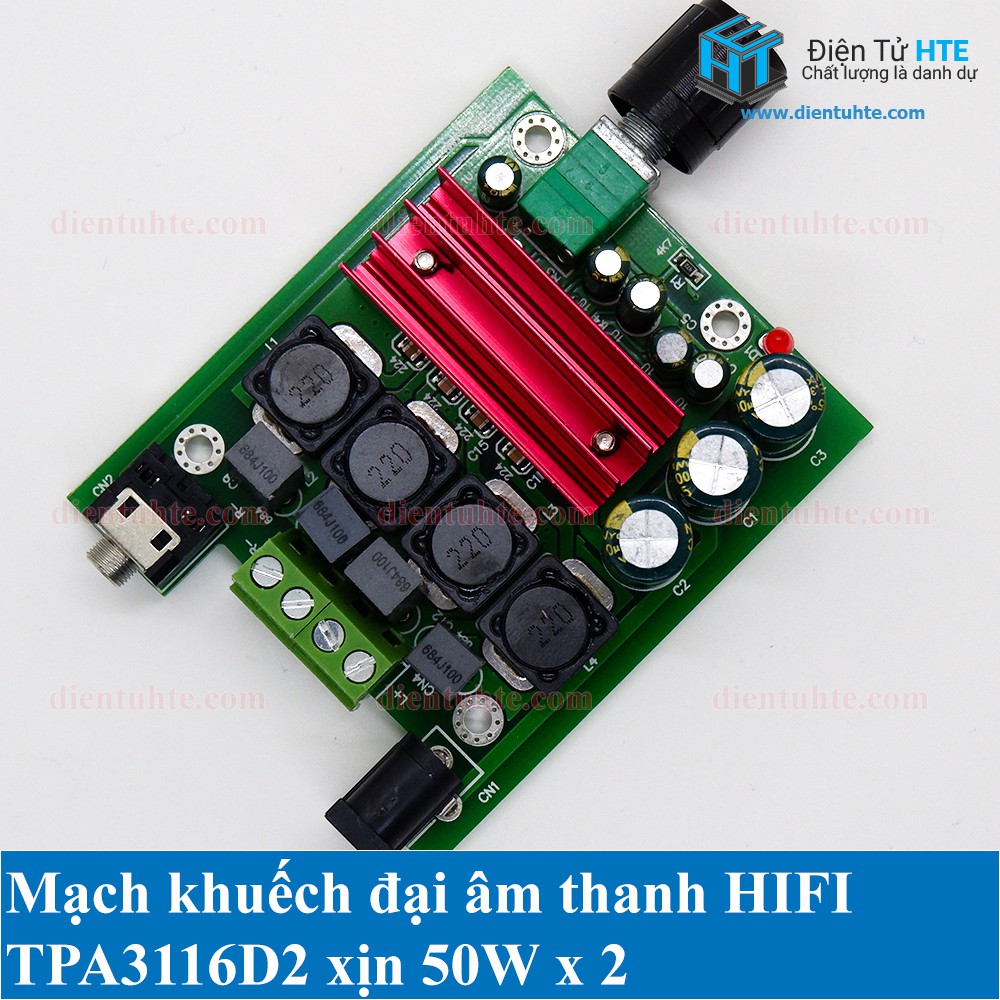 Mạch khuếch đại âm thanh HIFI TPA3116D2 50W + 50W XR-164 [HTE Quy Nhơn CN2]