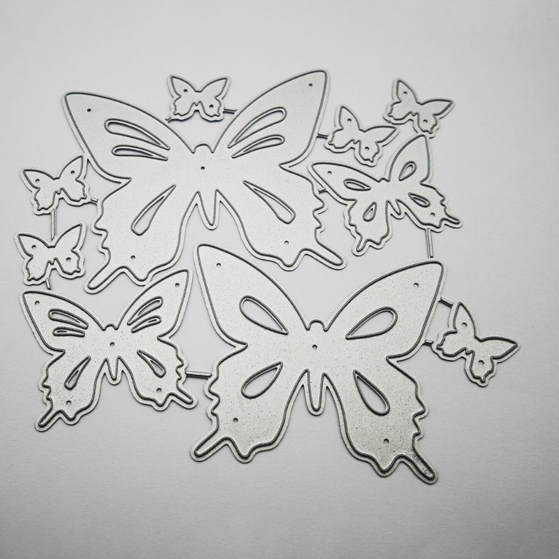 Khuôn cắt giấy làm từ kim loại hình bươm bướm trang trí Scrapbook