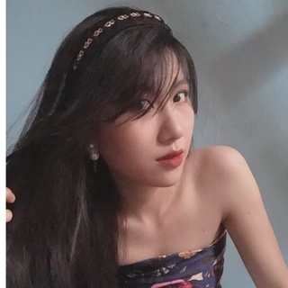 Cài tóc màu đen Băng đô sang trọng
