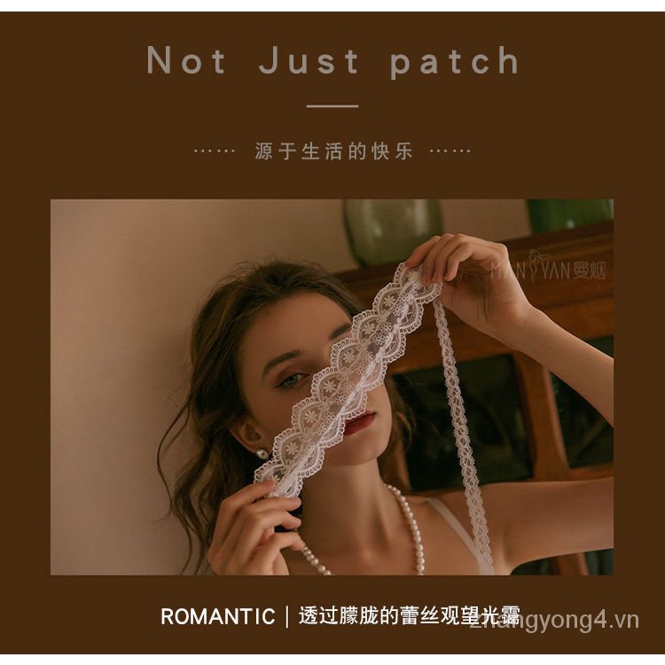 (Hàng Mới Về) Mặt Nạ Che Nửa Mặt Phối Ren Màu Trắng Quyến Rũ Cho Nữ | BigBuy360 - bigbuy360.vn