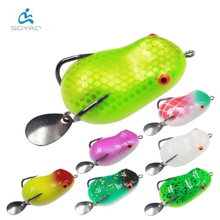 1 mồi ếch giả câu cá mềm dạ quang 4.5cm 7g