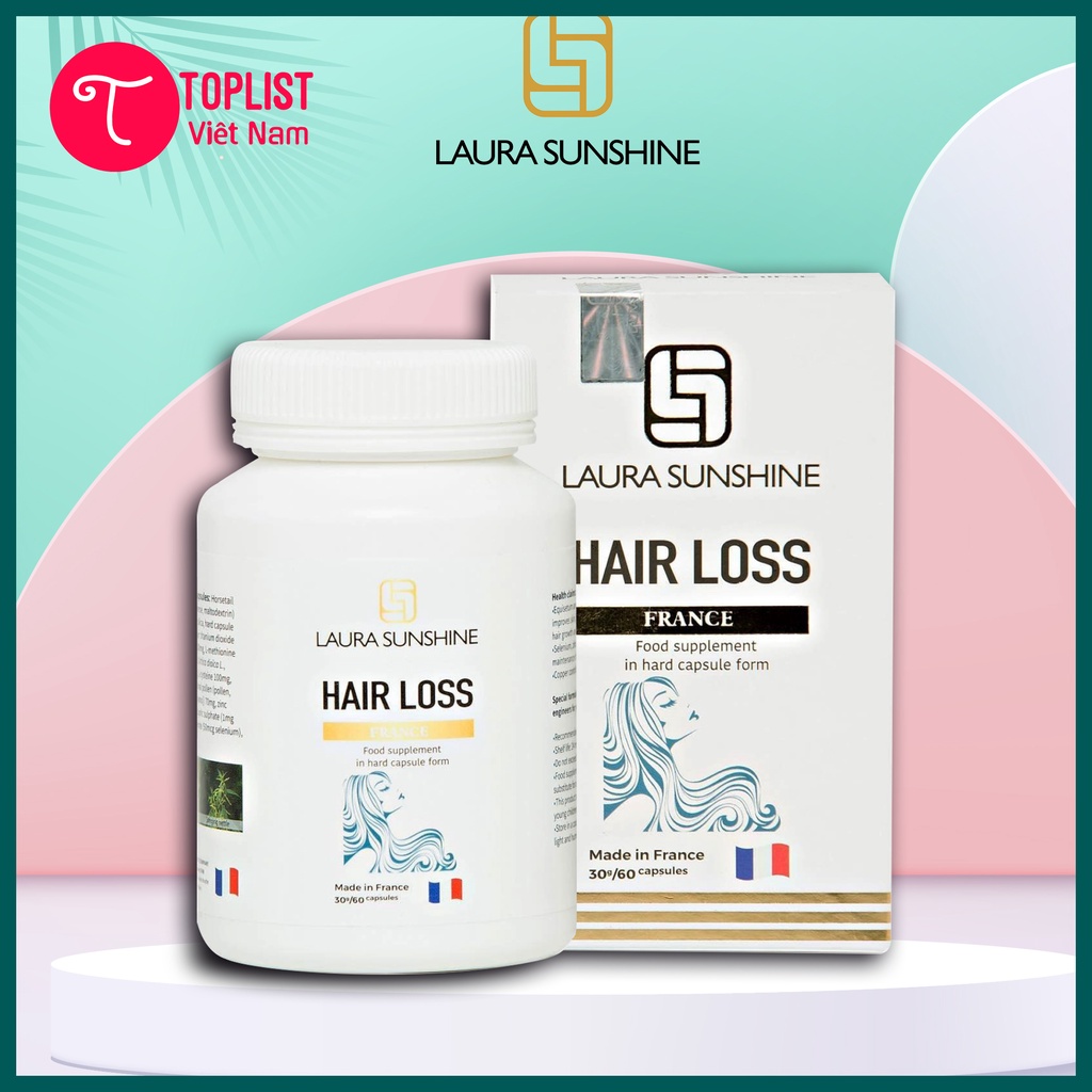 Viên uống mọc tóc, ngăn ngừa rụng tóc HAIR LOSS Laura Sunshine - Mỹ phẩm Nhật Kim Anh