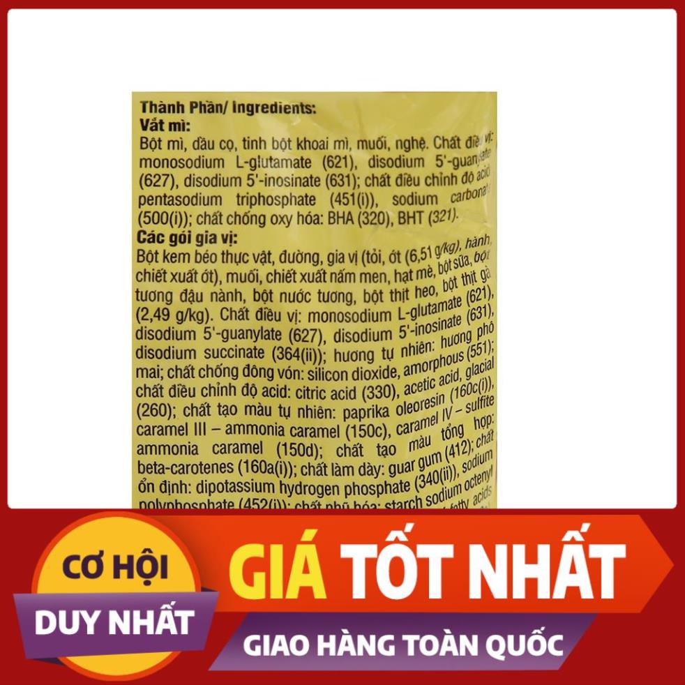 1 gói mì cay Nissin vị gà cay, vị phô mai, vị trứng muối