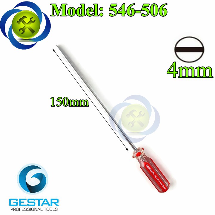 Vít dẹp 4mm dài 150mm Gestar 546-506 4.0mm x 150mm