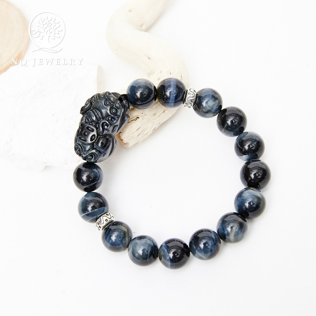 Vòng tay phối charm tỳ hưu đá - NQ Jwerly