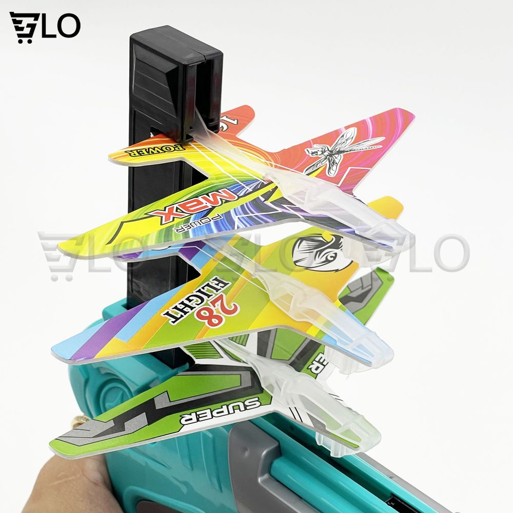 Súng Bắn Máy Bay Air Battle Cho Bé, Đồ Chơi Phóng Máy Bay Lượn Mô Hình Trẻ Em