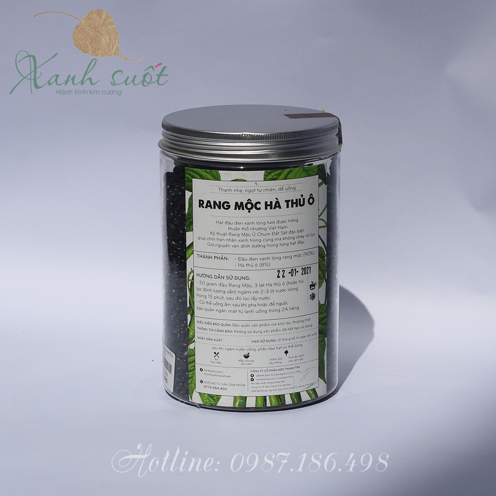 [Mộc Thanh Trà] Hũ Đậu Đen Xanh Lòng- Hà Thủ Ô- Cỏ Ngọt- Green Black Beans Roasted Tea [Xanh Suốt]