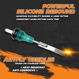 Kim xăm đầu đạn ARTFLY (M1) , hộp 20 cây