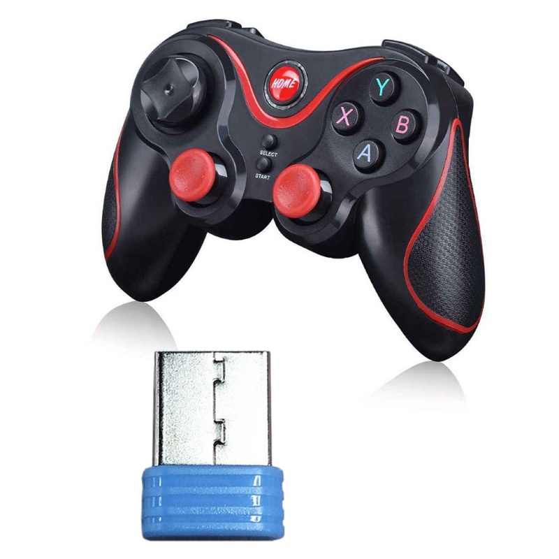 Usb Nhận Tín Hiệu Bluetooth Không Dây Cho Tay Cầm Chơi Game T3 / New S5 (Red)