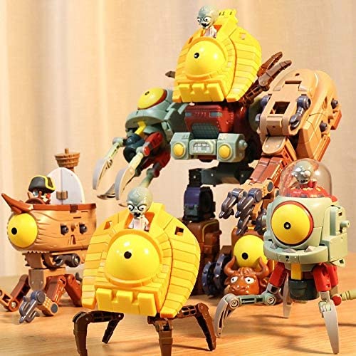 Đồ Chơi Sưu Tầm 5 Zombot Plants Vs Zombies 1 Biến Hình XINLEXIN - Ghép Thành Boss Khổng Lồ