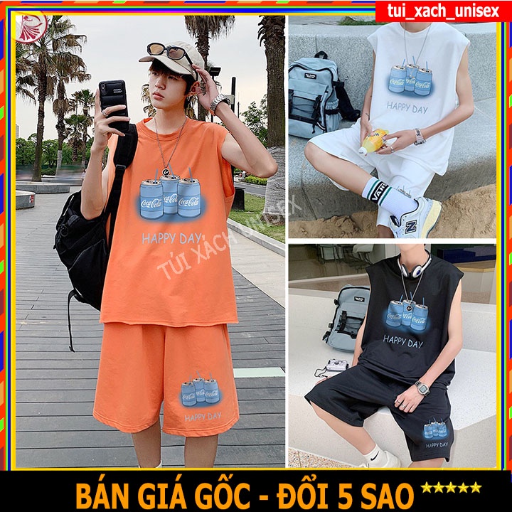 Bộ thể thao nam nữ tập gym ba lỗ Chất Thun Lưới Mè Co Giãn Năng Động Thoải Mái Mùa Hè,quần áo mặc nhà sát nách in chữ