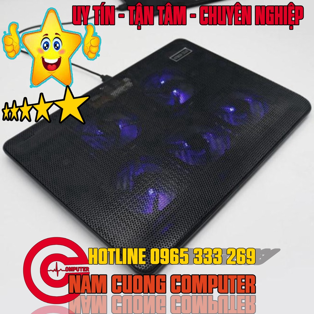 Đế tản nhiệt laptop CoolPad V4/V5 4 fan [Chính hãng BH 1 đổi 1]